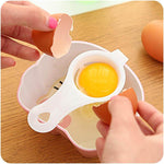 Egg separator for whites and yolks