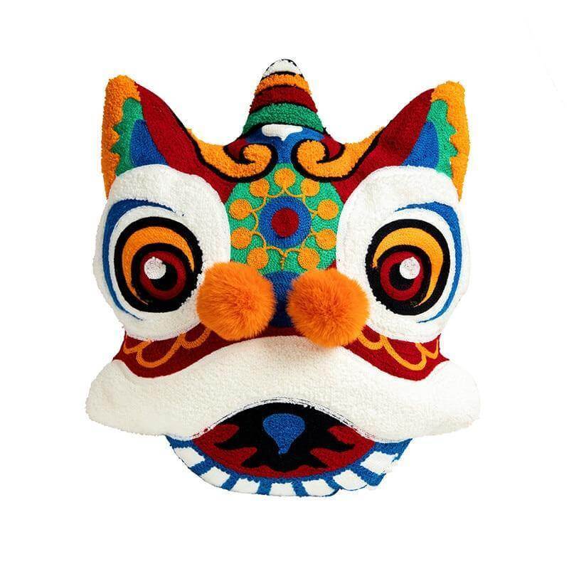 Traditionelle chinesische Kissenbezüge mit Drachenmotiv