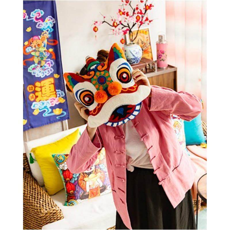 Traditionelle chinesische Kissenbezüge mit Drachenmotiv