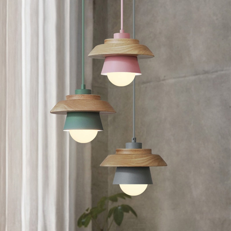 Scandinavian Wooden Pendant Lamp for Stylish Light