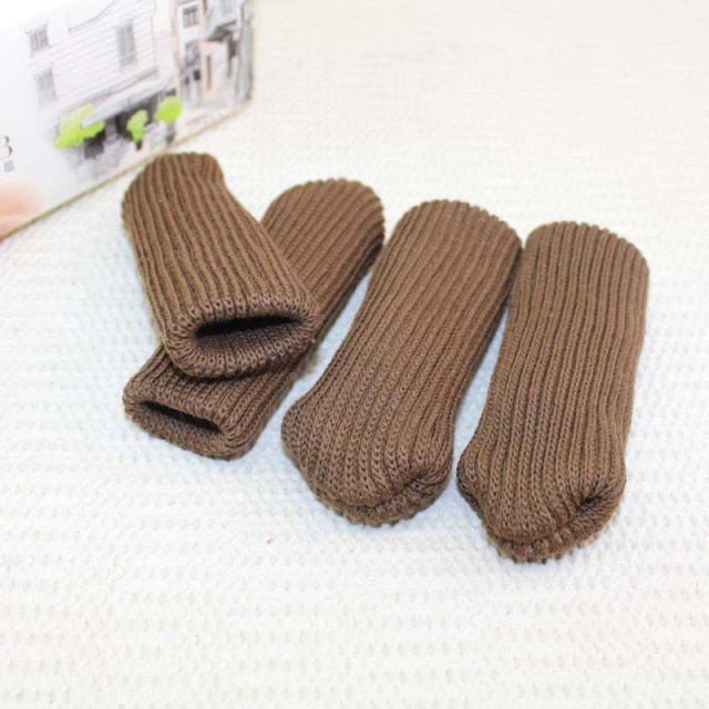 4er Set Rutschfeste Möbelbezüge mit Katzenpfoten-Design
