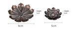 Eleganter Räuchergefäß aus Messing mit Lotus-Design