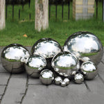 Shiny Stainless Steel Decorative Sphere for the Garden