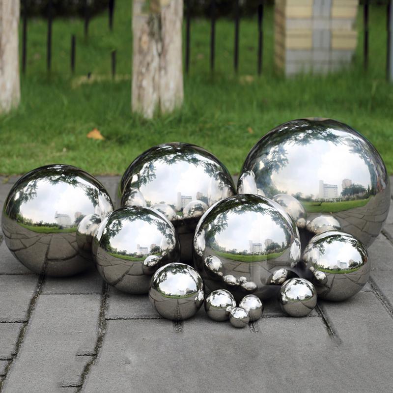 Shiny Stainless Steel Decorative Sphere for the Garden