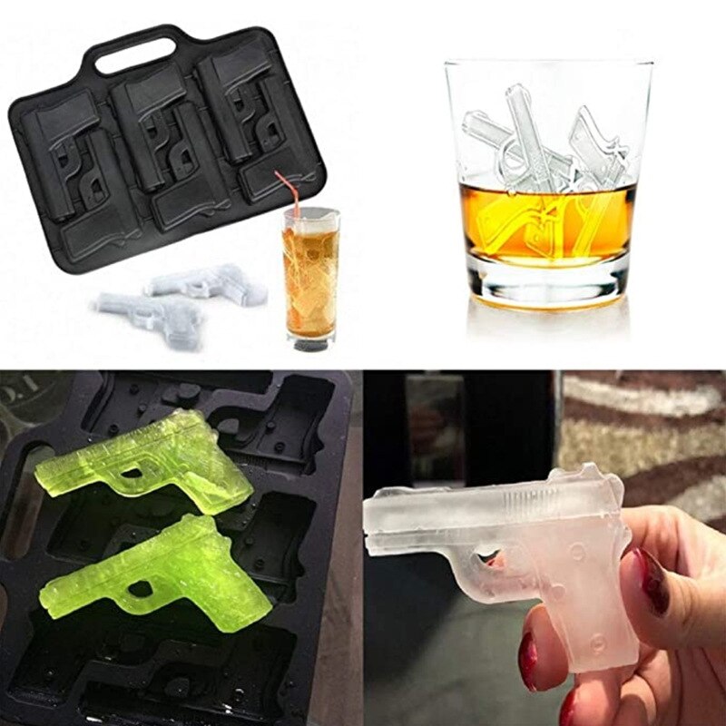 3D Eiswürfelform in Totenkopf-Design