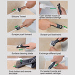 5-in-1 Silikon Entferner, Schaber und Reparaturwerkzeug