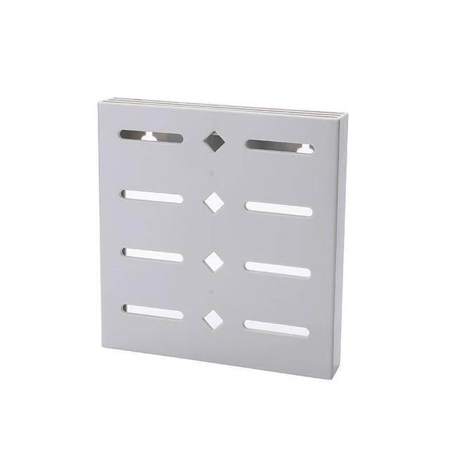 2er Set Wandmontierter Messerhalter in Pastellblau, Quadratisch