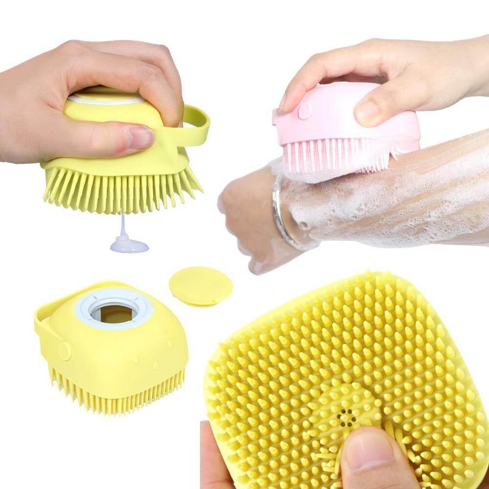 Bath Brush with Shampoo Dispenser