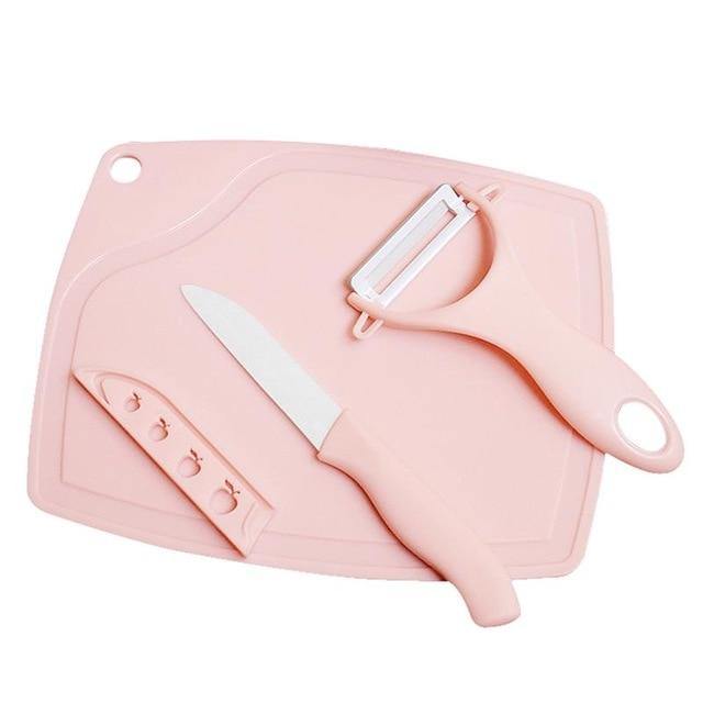 3-Piece Pastel Kitchen Knife Set