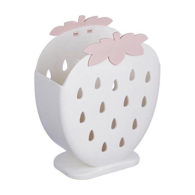2-Piece Set Charming Strawberry Cutlery Storage