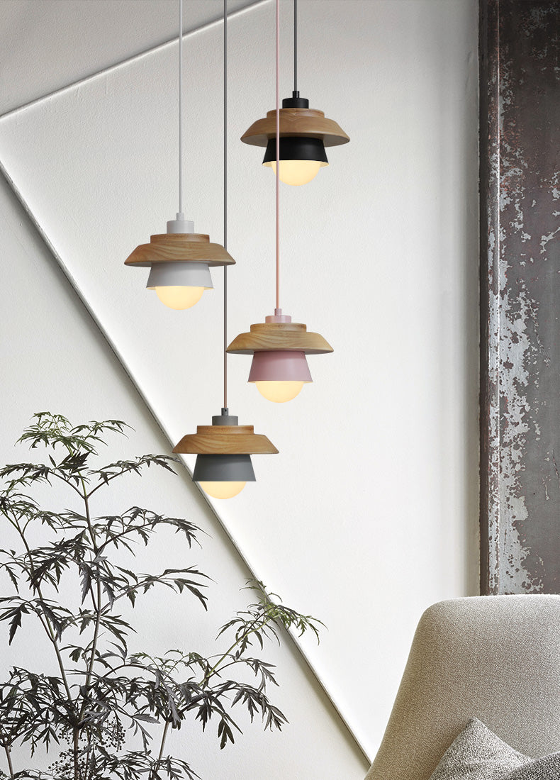 Scandinavian Wooden Pendant Lamp for Stylish Light