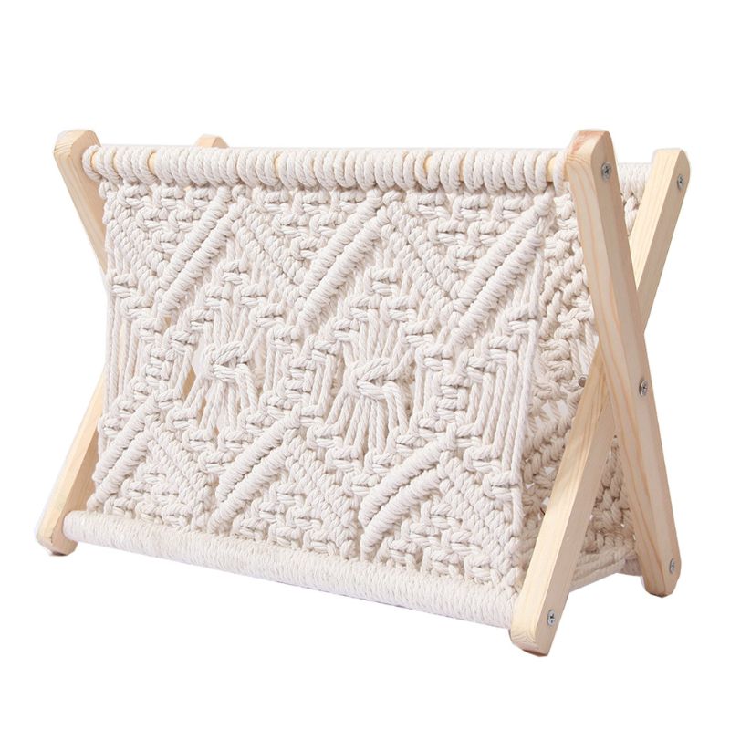 Stylish Foldable Magazine Holder Made of High-Quality Cotton