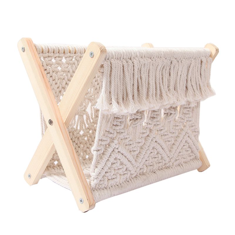 Stylish Foldable Magazine Holder Made of High-Quality Cotton