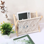 Stylish Foldable Magazine Holder Made of High-Quality Cotton
