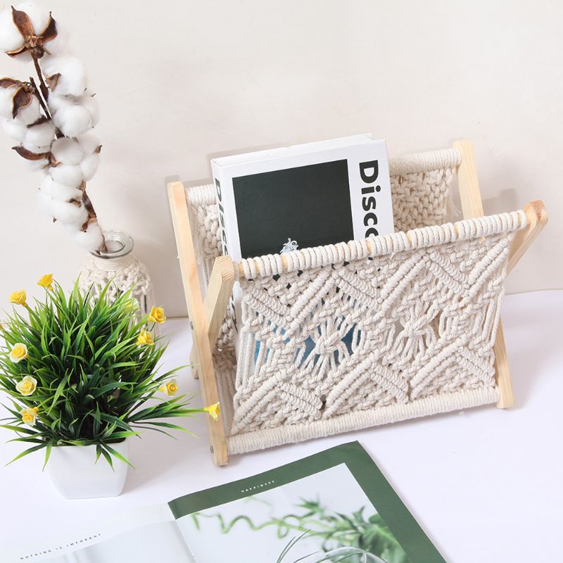 Stylish Foldable Magazine Holder Made of High-Quality Cotton