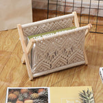 Stylish Foldable Magazine Holder Made of High-Quality Cotton
