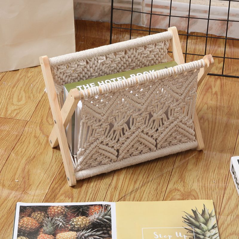 Stylish Foldable Magazine Holder Made of High-Quality Cotton