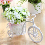 Bicycle Flower Basket Vase Decoration