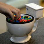 Funny toilet-design ceramic mug with handle