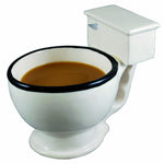 Funny toilet-design ceramic mug with handle