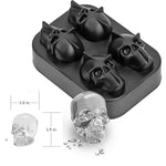 3D Eiswürfelform in Totenkopf-Design