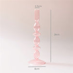 Modern Glass Jewelry Dish - Baby Pink