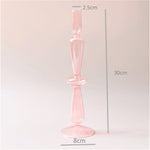 Modern Glass Jewelry Dish - Baby Pink