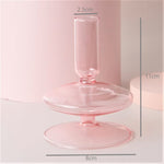 Modern Glass Jewelry Dish - Baby Pink
