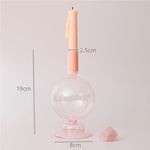 Modern Glass Jewelry Dish - Baby Pink