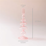 Modern Glass Jewelry Dish - Baby Pink