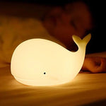 Gentle Whale Night Light with Color-Changing LED – Touch Control, USB