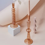 Modern Glass Chandelier - Brown