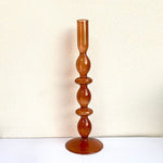 Modern Glass Chandelier - Brown