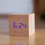 Square LED Alarm Clock with Versatile Functions