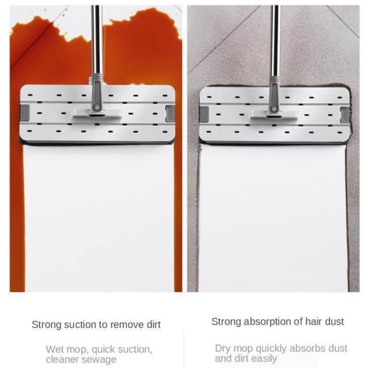 Easy Cleaning Wet Mop, Hands-Free Drying – Lazy Mop