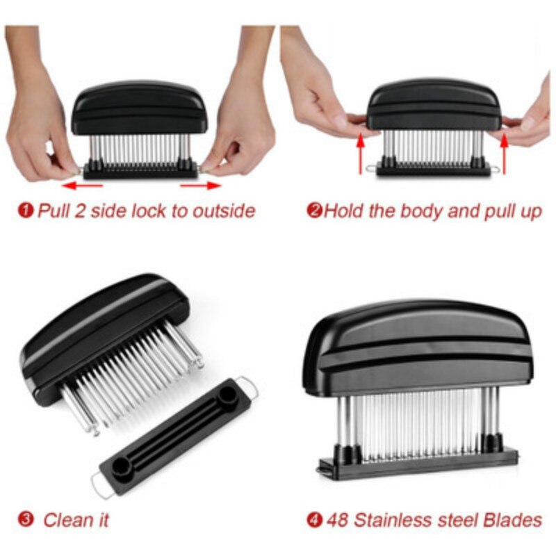 TenderCuisine | Stainless Steel Meat Tenderizer for Juicy Results