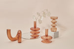 Modern Glass Chandelier - Brown