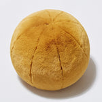 Round short-pile faux fur cushion