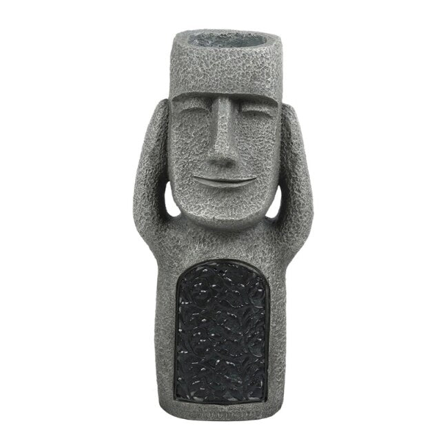 Garden Flower Pot Statue from Easter Island
