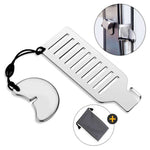 Compact Door Stopper with Safety Lock made of Stainless Steel
