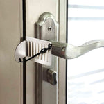 Compact Door Stopper with Safety Lock made of Stainless Steel