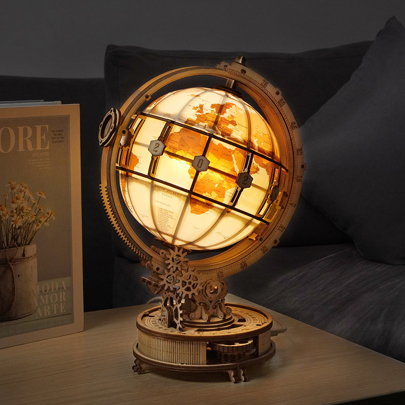 Illuminated 3D Puzzle Globe