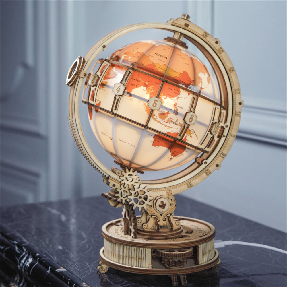 Illuminated 3D Puzzle Globe