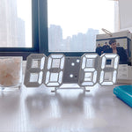 Elegante 3D LED Wanduhr mit Digitalanzeige | LuminaTime