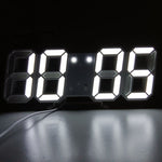 3D LED Digitalwecker für Wand - Modernes Design
