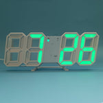 Elegante 3D LED Wanduhr mit Digitalanzeige | LuminaTime
