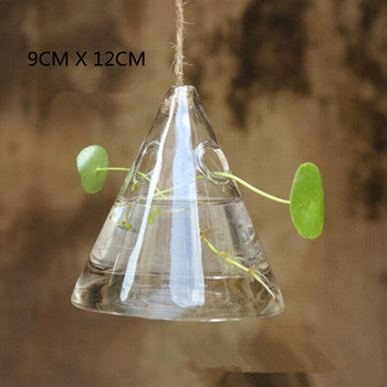 Elegant Pendant Lamp with Glass Vase