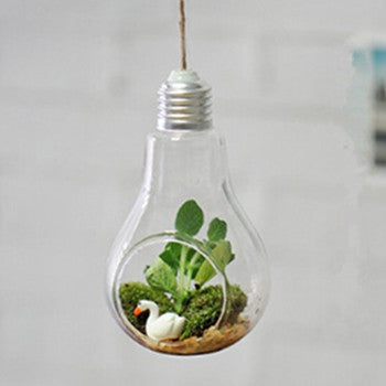 Elegant Pendant Lamp with Glass Vase