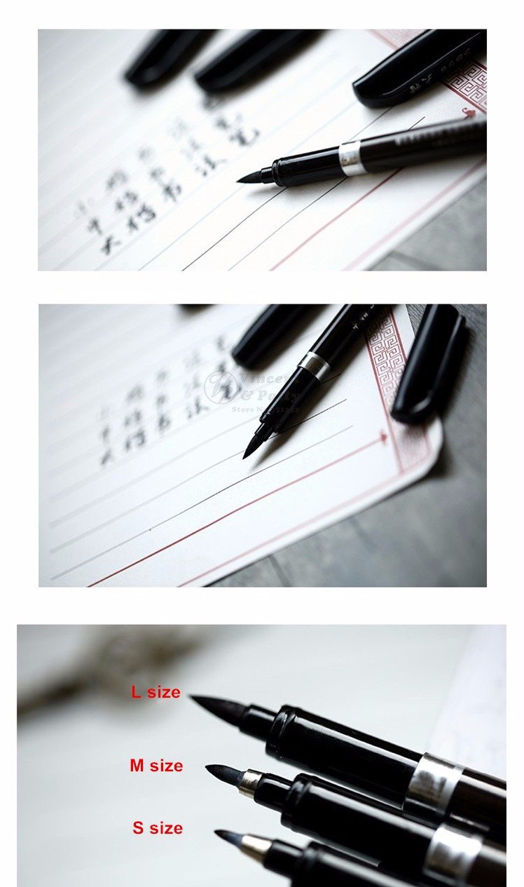 Brush Calligraphy Pens - 3 Pack