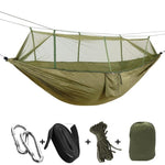 Hammock with mosquito net for campers – parachute material